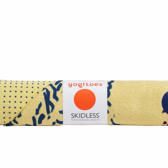 Manduka Yogitoes Yellow Chakra Towel 71" Hot Yoga Towel - Picture 7 of 8